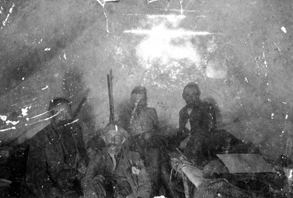 Men in tent : Drifton, Florida