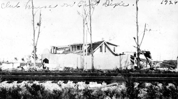Club house on East Dixie after the hurricane.