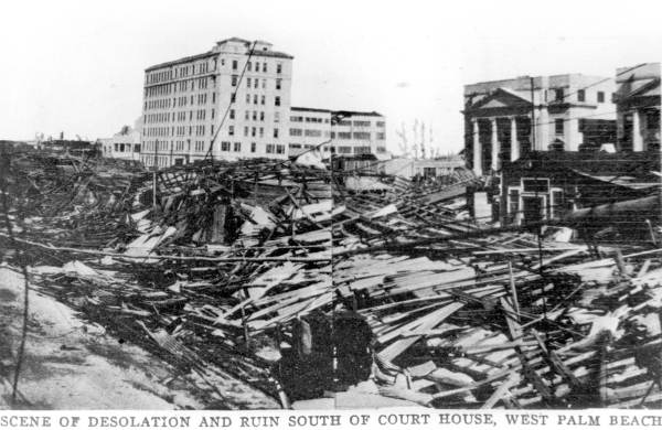 Scene of desolation and ruin.