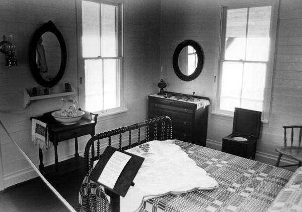 Bedroom in the house of refuge : Hutchinson's Island, Florida
