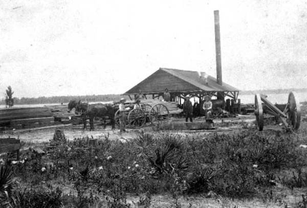 Charles & George Anderson's sawmill on Bear Lake