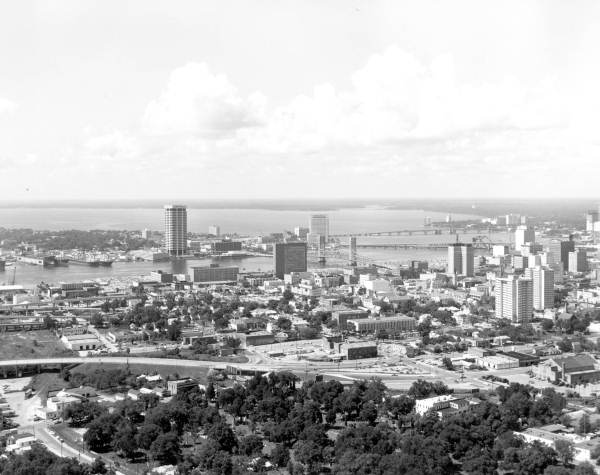 Aerial view of Jacksonville.