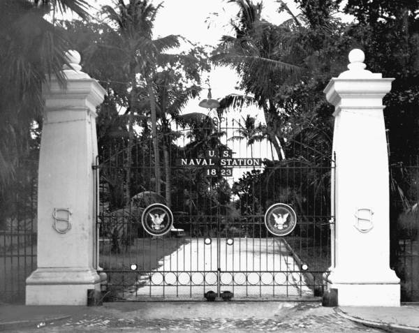 Gates at the Naval Station in Key West