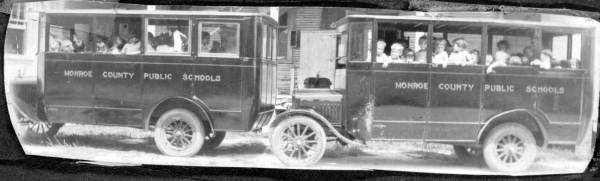 Monroe County public school buses