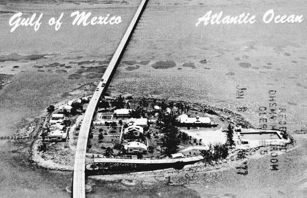 Aerial view of Pigeon Key
