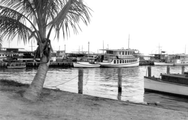 Boats at docks.