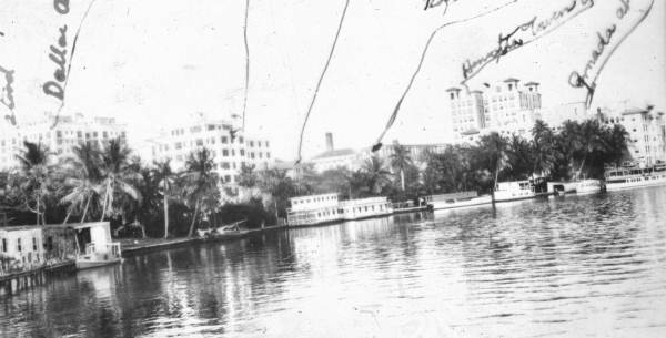 View from the Miami Avenue bridge - Miami, Florida.