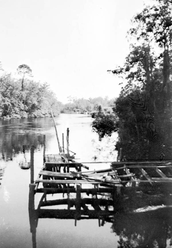 View of the Saint Marks River from the Newport bridge