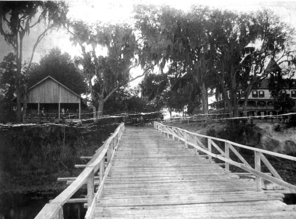 View of Hotel Marion from the dock.