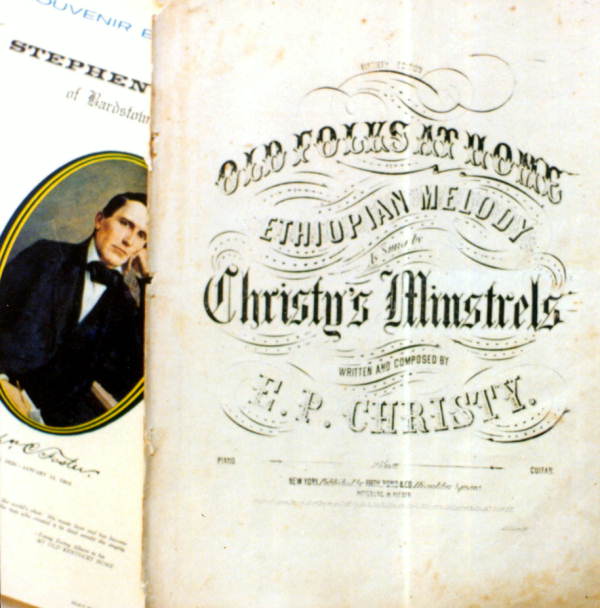 Sheet music cover of "Old Folks at Home"