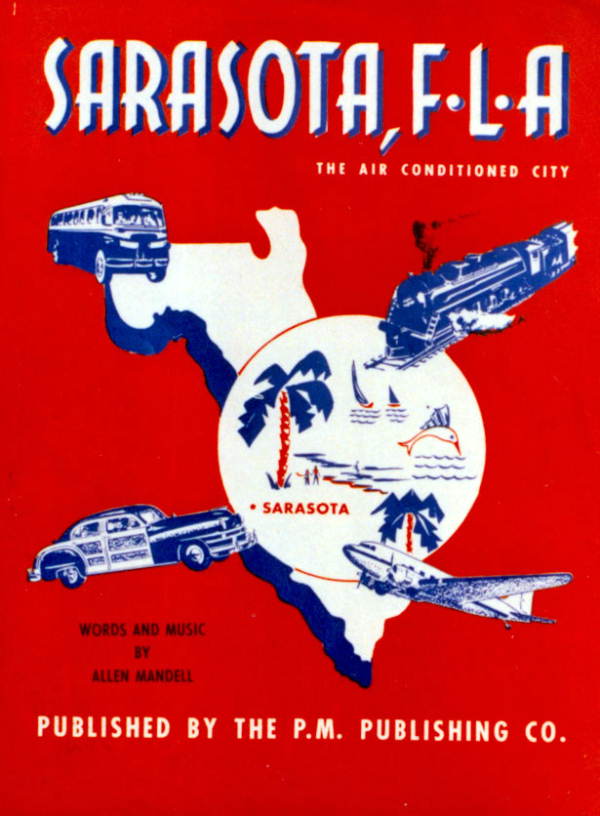 Sheet music cover of "Sarasota F.L.A."