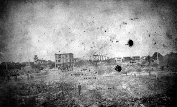 Aftermath of fire