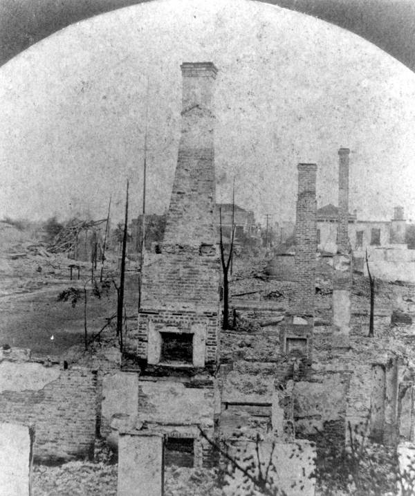 Palafox Street fire of 1880 - Pensacola, Florida.