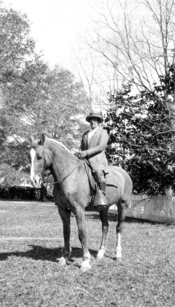 Woman on a horse at Tall Timbers Plantation : Leon County, Florida.