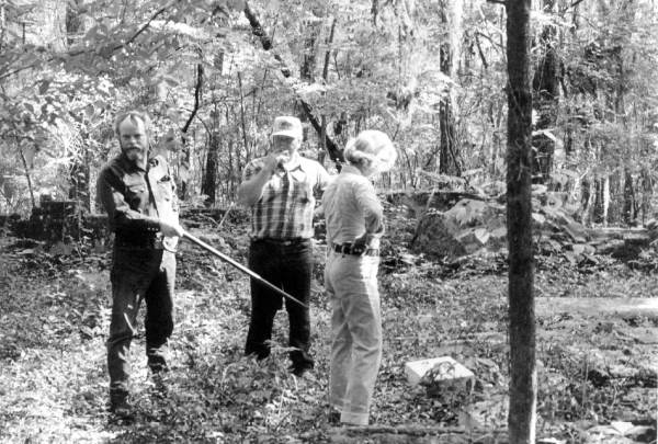 People at Vedura Plantation ruins - Leon County, Florida
