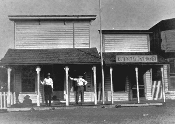 Patterson's store and City Meat Market