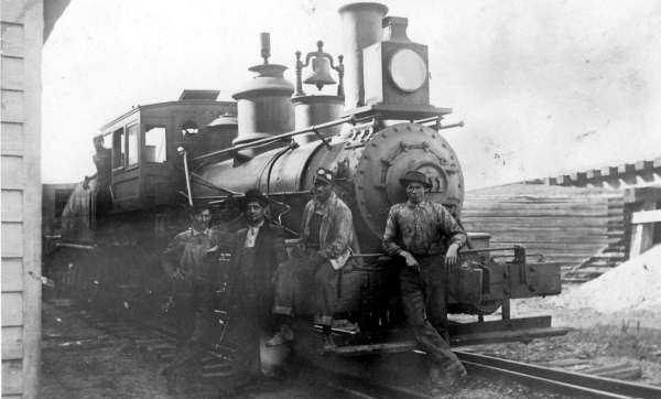 Steam locomotive at Fort Meade