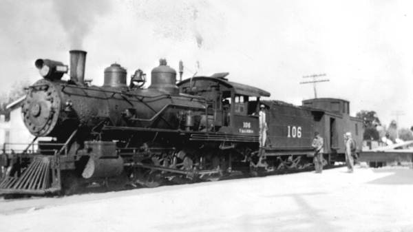 Tavares & Gulf engine number 106 in Tavares