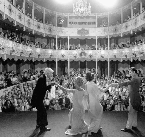Asolo State Theater Company members on stage.