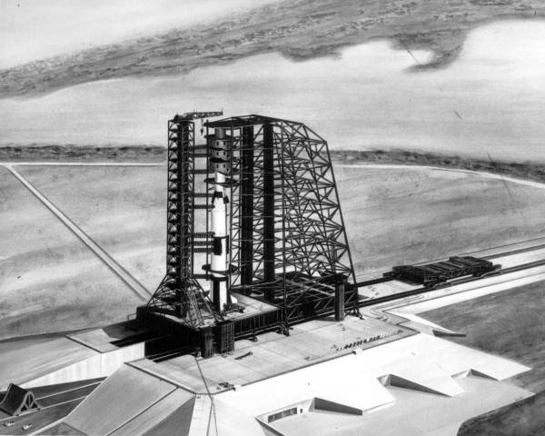 Artist concept of Launch complex
