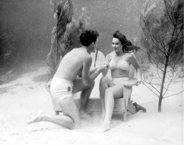 Underwater proposal : Wakulla Springs, Florida.