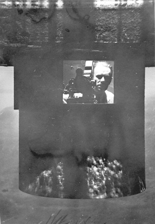 Camerman Russ Erving filming at Wakulla Springs