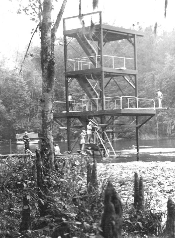 Diving tower at Wakulla Springs