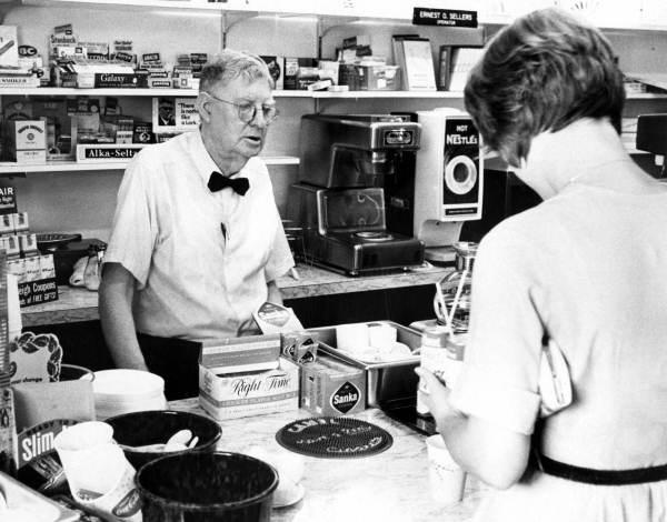 Ernest Sellers, operator of the Blind Council stand at City Hall - Tallahassee, Florida
