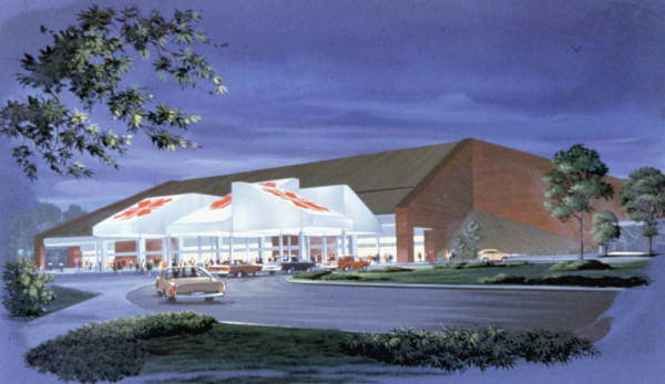 Florida Memory • Drawing of the Leon County Civic Center.