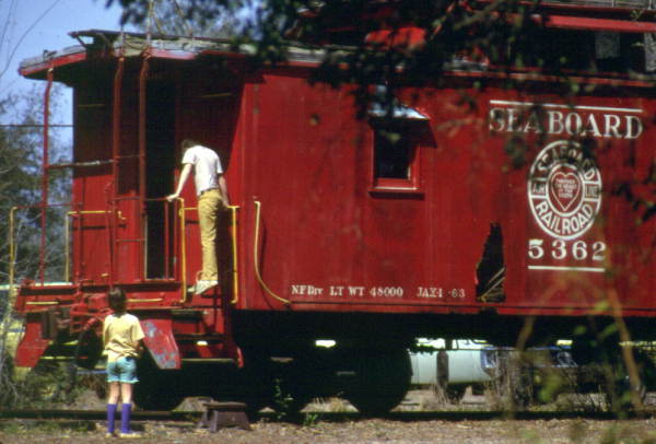 Caboose at the Tallahassee Junior Museum - Tallahassee, Florida.