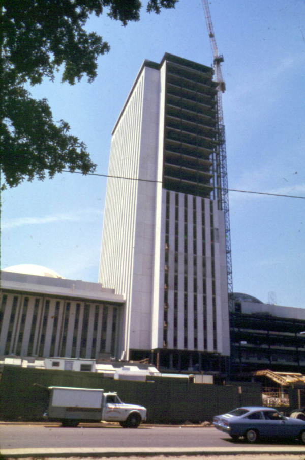 Construction nearing completion on Florida's new capitol building.