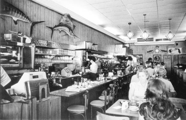 Interior view of the F & T restaurant : Tallahassee, Florida.