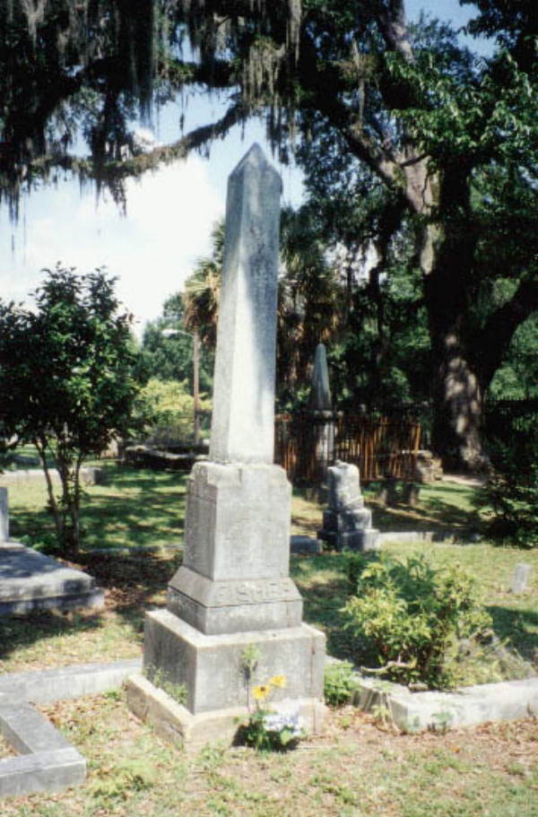 Gravesite for Colonel Alfred A. Fisher : Tallahassee, Florida