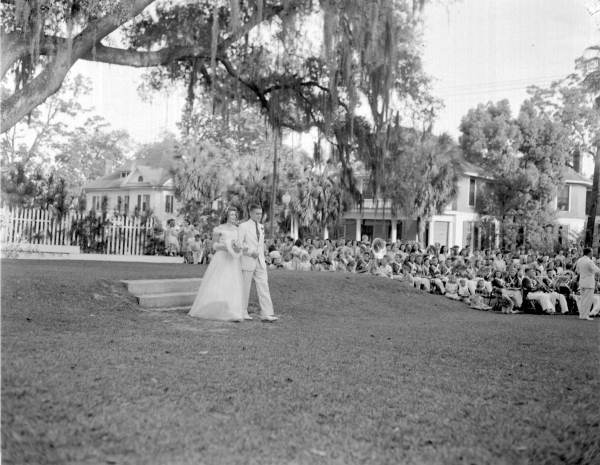 May queen Dee Dee Phillips with escort Herman Smith - Tallahassee, Florida.