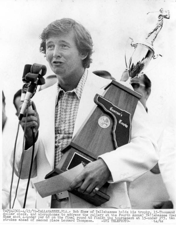 Bob Shaw after winning the fourth annual Tallahassee Open