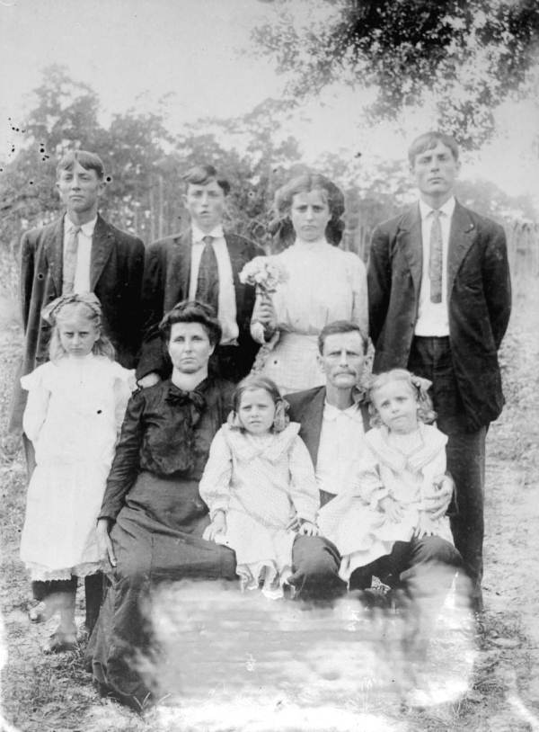 Young family portrait