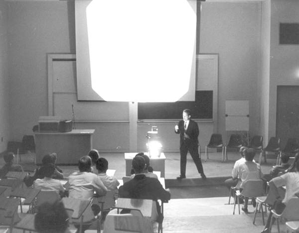 In class at Florida Technological University.
