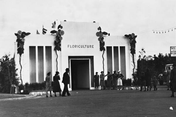 Floriculture building at the Florida Orange Festival - Winter Haven, Florida