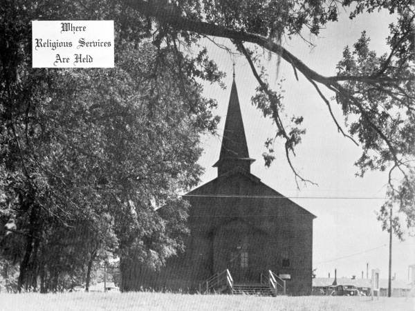 Building where religious services were held - Tallahassee, Florida.