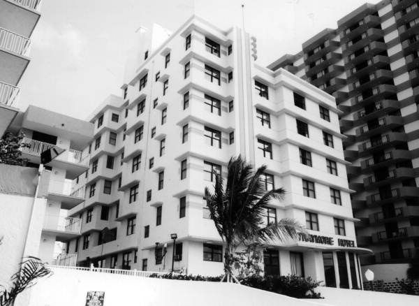 View of the Traymore hotel - Miami Beach, Florida.