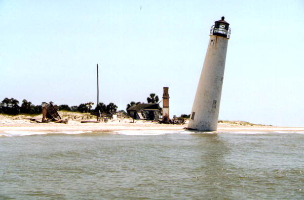 Cape Saint George lighthouse - Saint George Island, Florida.