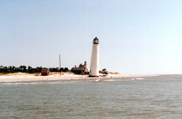 Cape Saint George lighthouse - Saint George Island, Florida.