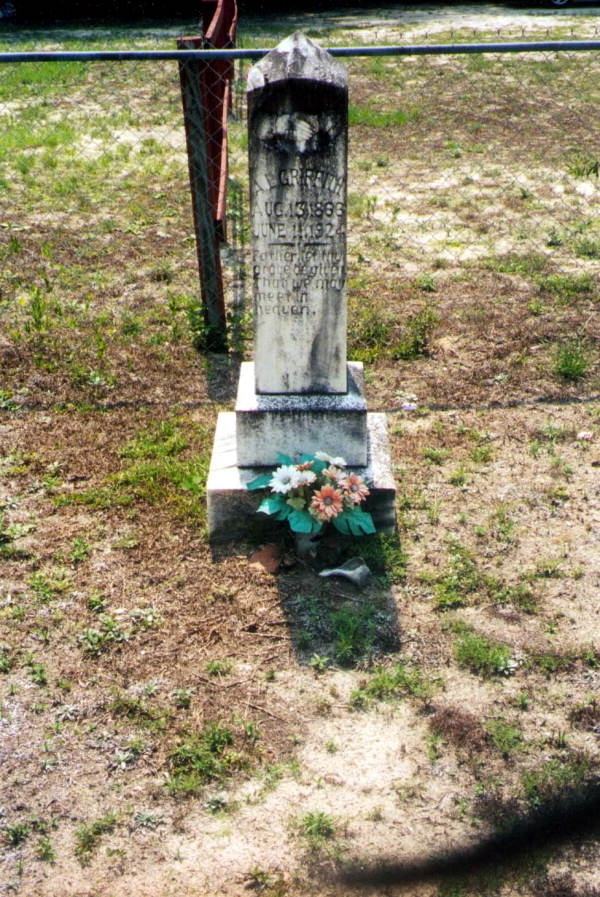 Gravestone for A.L. Griffith - Okaloosa County, Florida