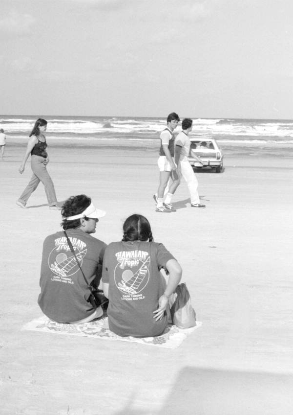 Couple on the beach during spring break - Daytona Beach, Florida