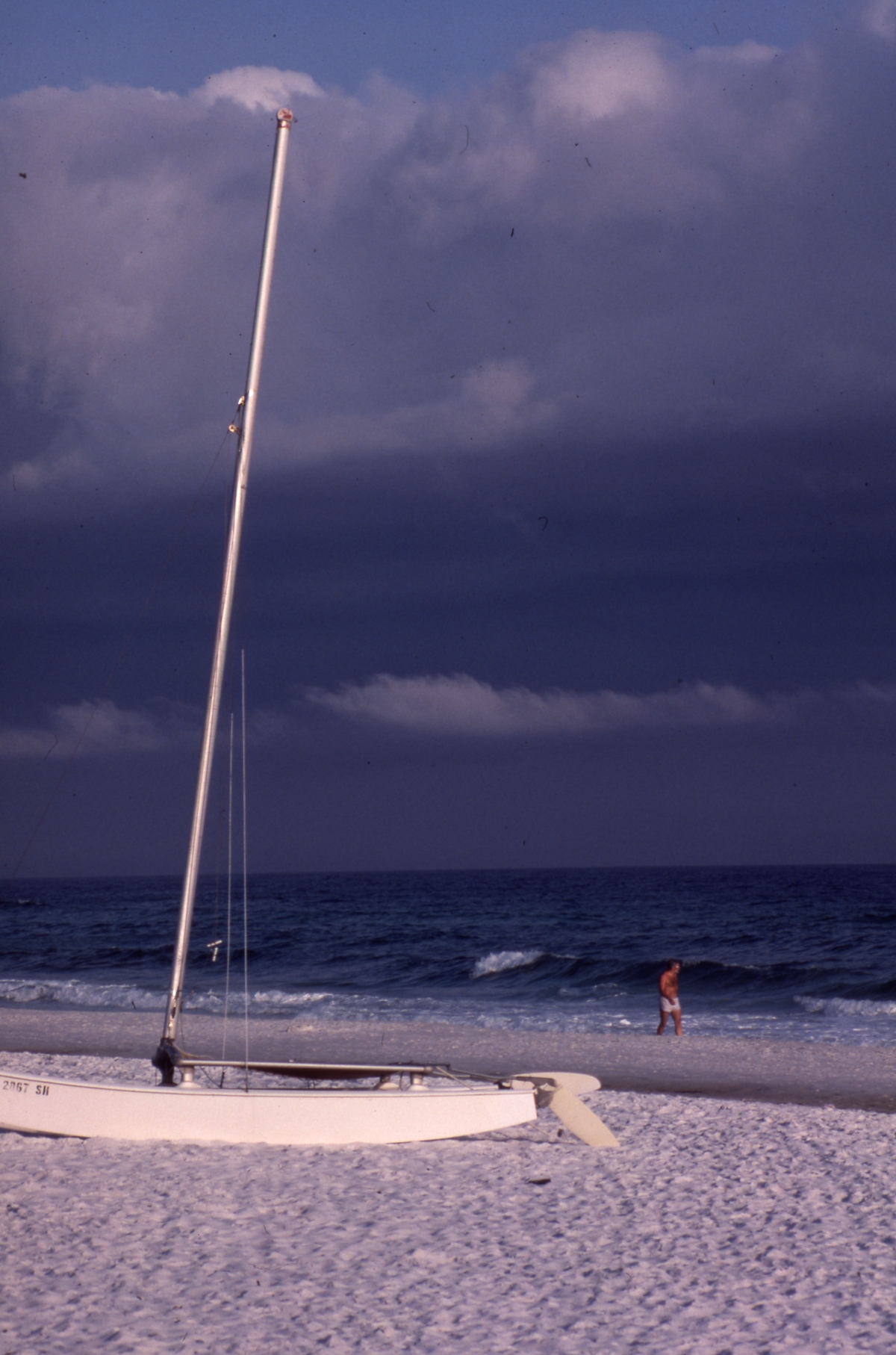 Small sailboat on the beach - Destin, Florida