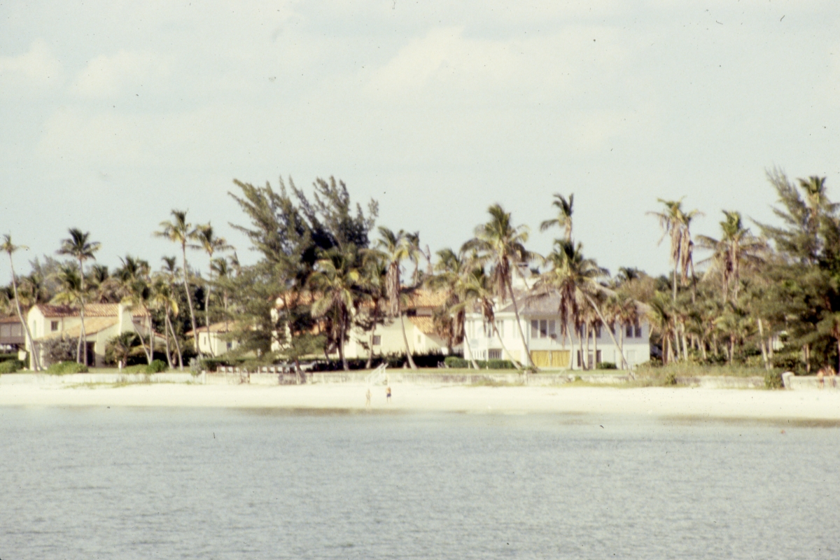 View of beachfront homes - Naples, Florida.