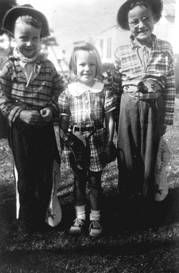 Children dressed in cowboy gear