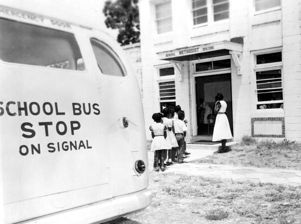 Children lined up for vaccinations - Green Cove Springs, Florida.
