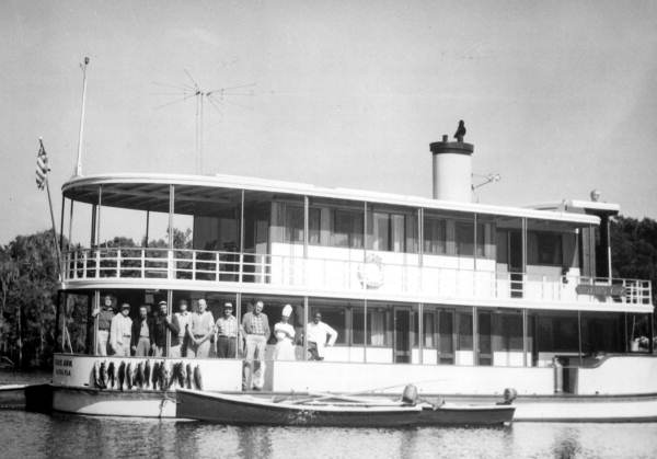 Fishermen with their catch on Noah's Ark - Palatka, Florida