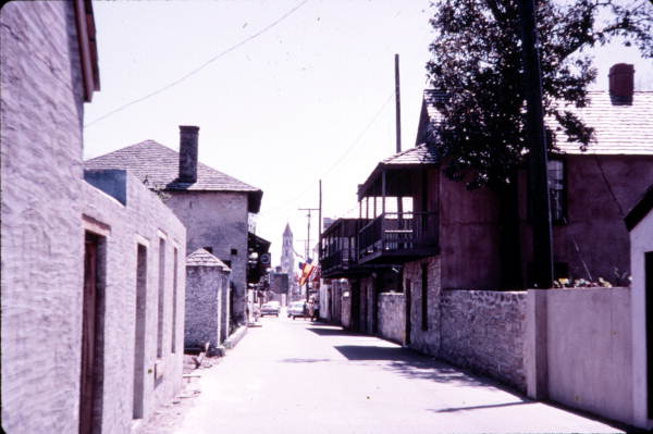 Historic St. George Street (Calle Real), oldest street in America - Saint Augustine, Florida.